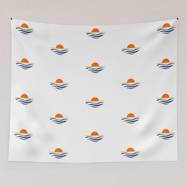 Item preview, Minimalist Ocean Sunset Design designed and sold by TheSlowShore.