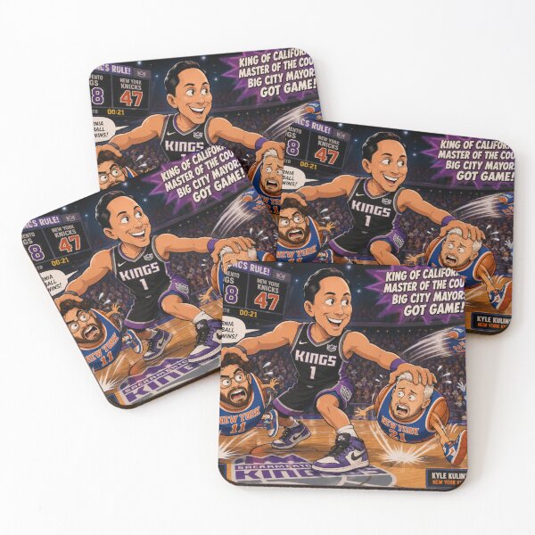 Item preview, Cartoon Basketball Showdown: Todd Gloria vs. Hasan Piker and Kyle Kulinski designed and sold by Uniqueartai.