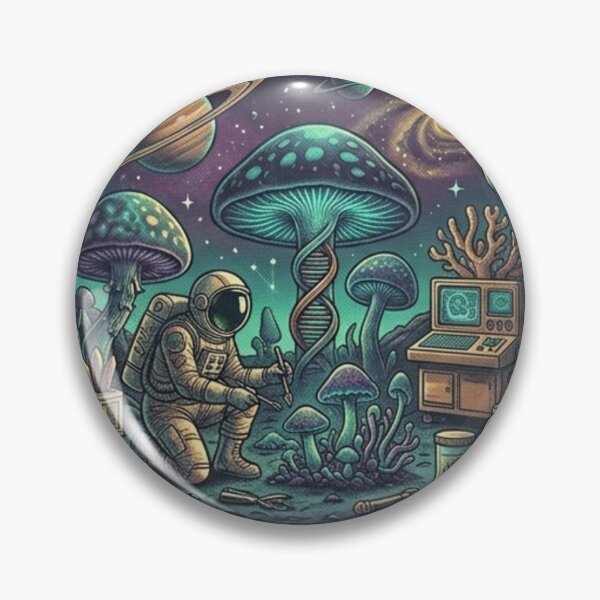 Item preview, Cosmic Mycologist Shirt – Alien Mushroom Sci-Fi Astronaut Retro Space Tee designed and sold by Baby Adee Collective.