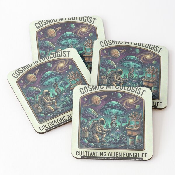Item preview, Cosmic Mycologist Shirt – Alien Mushroom Sci-Fi Astronaut Retro Space Tee designed and sold by Baby Adee Collective.