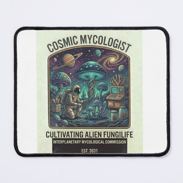 Item preview, Cosmic Mycologist Shirt – Alien Mushroom Sci-Fi Astronaut Retro Space Tee designed and sold by Baby Adee Collective.