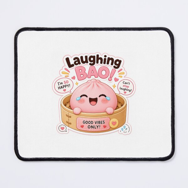 Item preview, Laughing Bao Cute Kawaii Dumpling Sticker designed and sold by MoodPopz Studio.