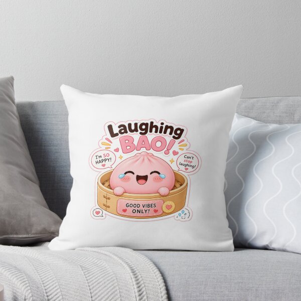 Item preview, Laughing Bao Cute Kawaii Dumpling Sticker designed and sold by MoodPopz Studio.