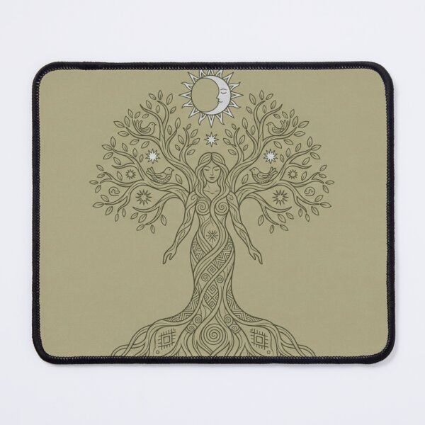 Item preview, Mother's Peace Slavic Goddess Tree of Life Boho Art designed and sold by InnerwayStudio.
