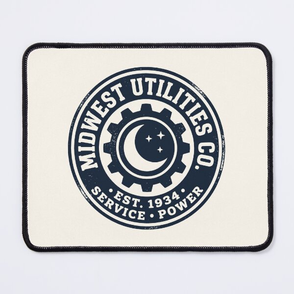 Item preview, Midwest Utilities Co Vintage Industrial Cog Emblem designed and sold by SplashTastic.
