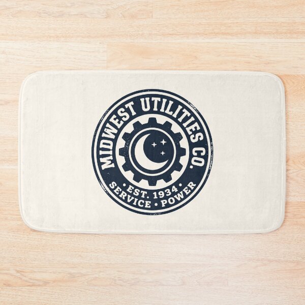 Item preview, Midwest Utilities Co Vintage Industrial Cog Emblem designed and sold by SplashTastic.