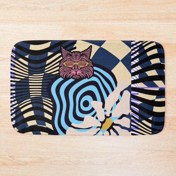 Item preview, Hypnotic Cat – Surreal Optical Dreamscape designed and sold by Bottled Sunshine Studio.
