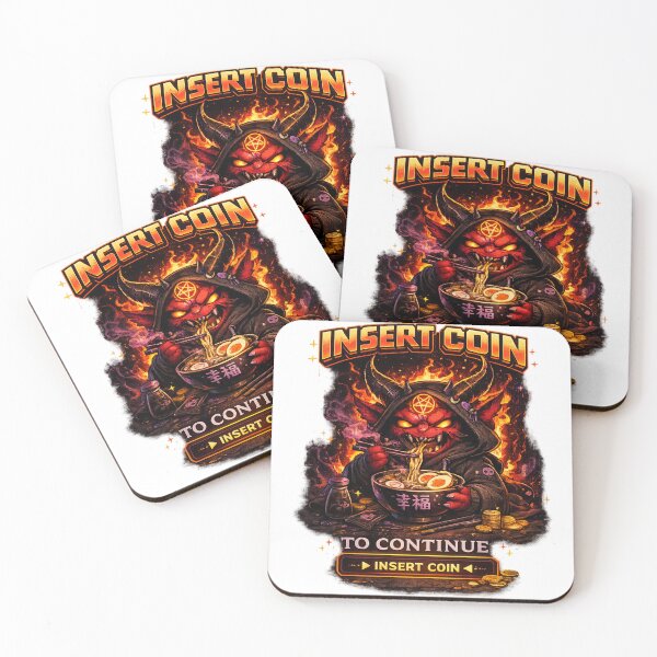 Item preview, Insert Coin Demon Ramen Gamer designed and sold by neonvael.