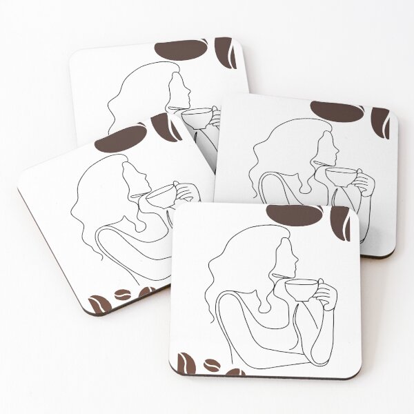 Item preview, Minimalist Coffee Lady Cozy Kitchen Decor designed and sold by PurposeStudio07.