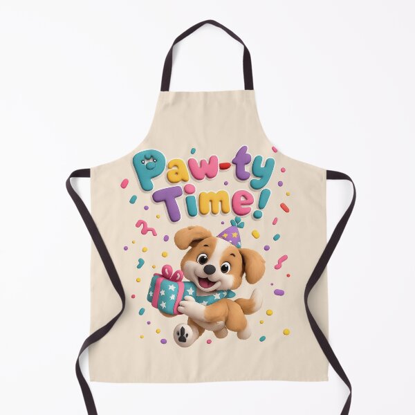 Item preview, Cute Puppy Birthday Party | Kawaii 3D Happy Birthday Art designed and sold by Moons Studio.