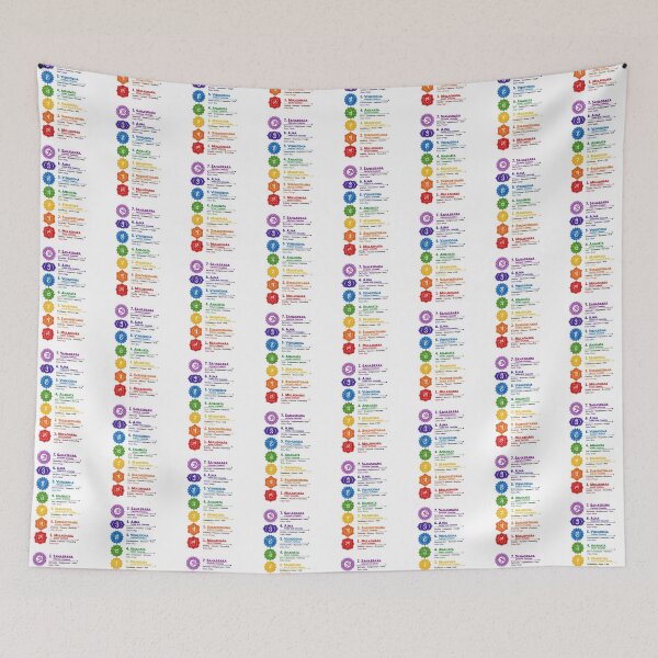 Item preview, Seven Chakra Symbols Spiritual Art designed and sold by PriyankaSonara.
