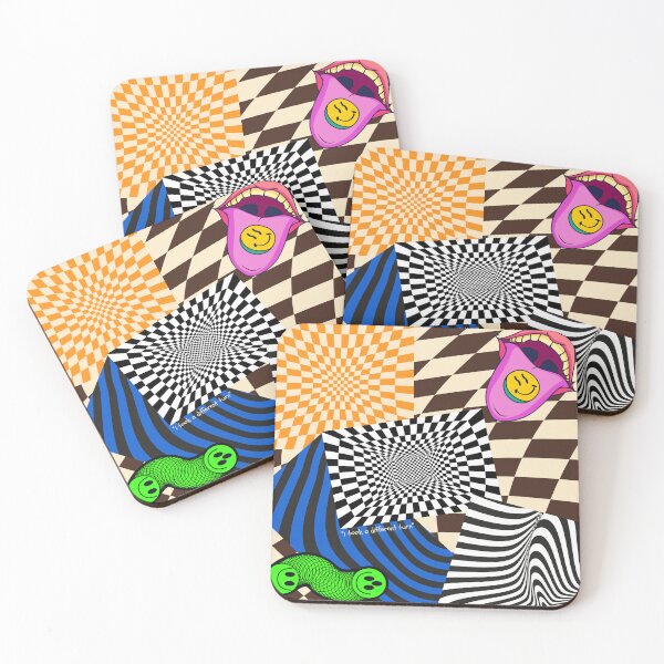 Item preview, Distorted Reality – Trippy Optical Illusion Collage designed and sold by Bottled Sunshine Studio.