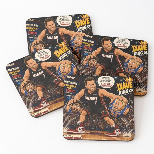 Item preview, Cartoon Basketball Showdown: Dave Rubin vs. Hasan Piker and Kyle Kulinski designed and sold by Uniqueartai.