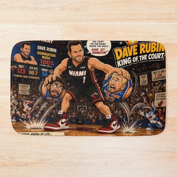 Item preview, Cartoon Basketball Showdown: Dave Rubin vs. Hasan Piker and Kyle Kulinski designed and sold by Uniqueartai.