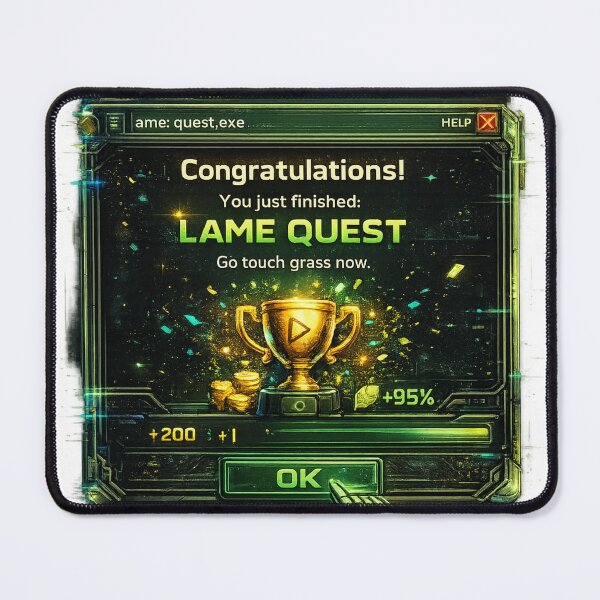 Item preview, Lame Quest Completed Gamer designed and sold by neonvael.