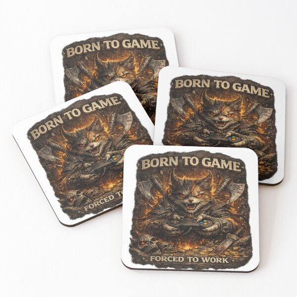 Item preview, Born To Game Forced To Work designed and sold by neonvael.