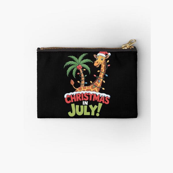 Item preview, Christmas in July Santa Giraffe Palm Tree Xmas designed and sold by TrinaEspinoza.