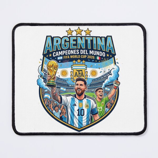Item preview, Argentina Campeones Del Mundo 2026 | Messi World Cup Champion Fan Art | Argentina Football Sticker designed and sold by Your Favorite Store.