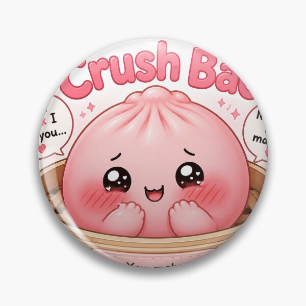 Item preview, Blushing Crush Bao Cute Sticker designed and sold by MoodPopz Studio.