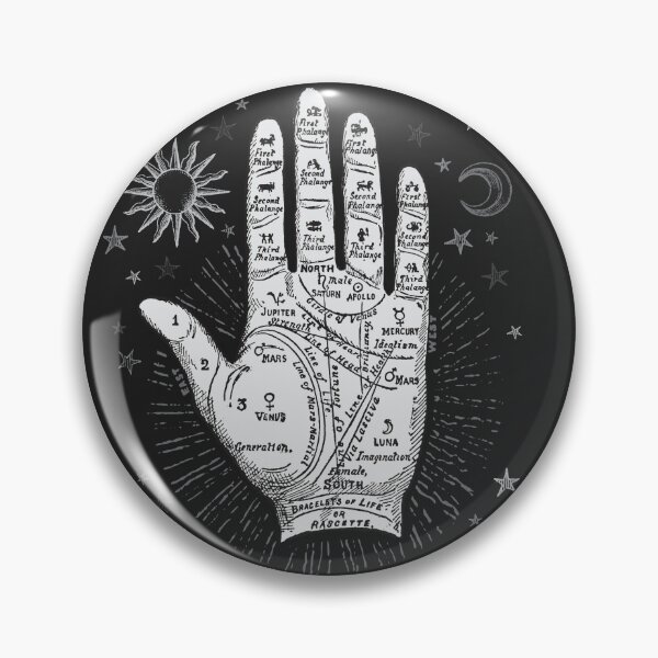 Item preview, Vintage Palm Reading Illustration - Palmistry Hand Illustration designed and sold by rutmerdesign.