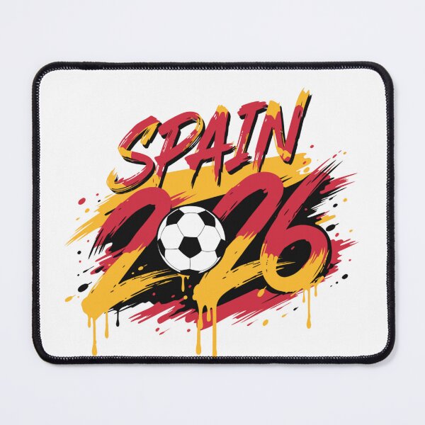 Item preview, Spain 2026 Soccer Vintage Flag Brush Font designed and sold by PACS0011.