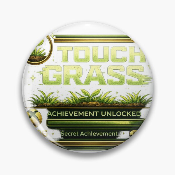 Item preview, Touch Grass Secret Achievement designed and sold by neonvael.