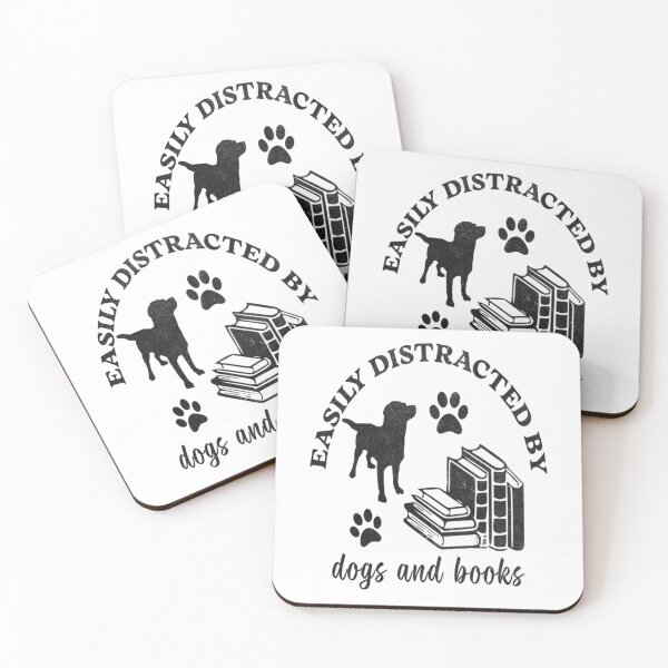 Item preview, Easily Distracted By Dogs and Books - Books and Dogs designed and sold by JonathonGer.