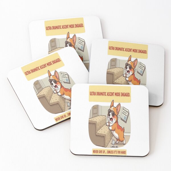 Item preview, Corgi Stairs Battle designed and sold by ClaussShop.