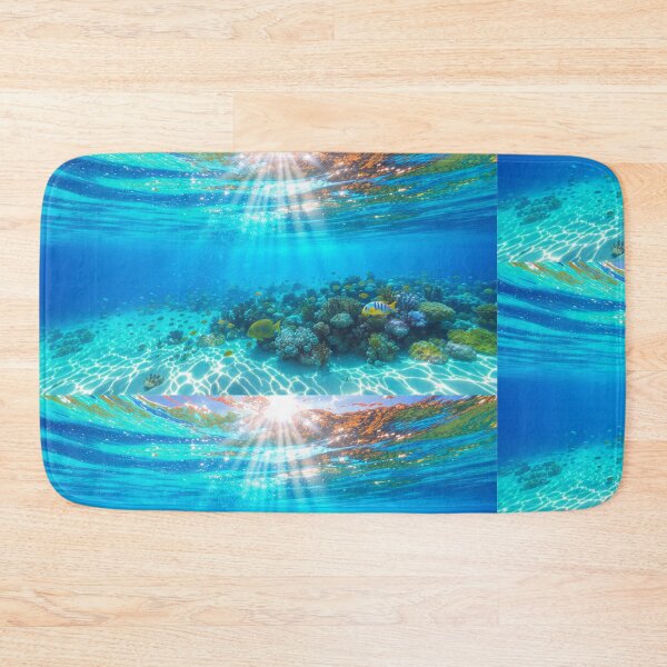 Item preview, Sunlit Coral Reef Underwater – Tropical Turquoise Ocean Photography designed and sold by islam gamal.
