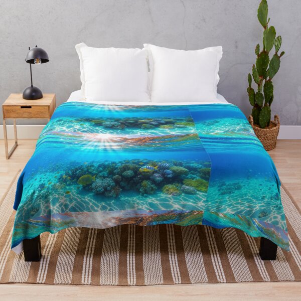 Item preview, Sunlit Coral Reef Underwater – Tropical Turquoise Ocean Photography designed and sold by islam gamal.