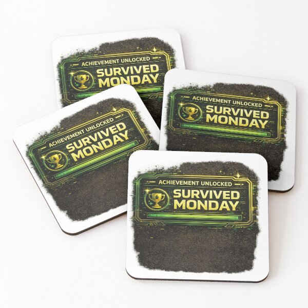 Item preview, Survived Monday Achievement Unlocked designed and sold by neonvael.