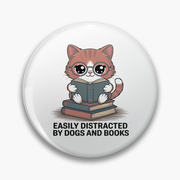 Item preview, Easily Distracted By Dogs And Books 1 designed and sold by JonathonGer.
