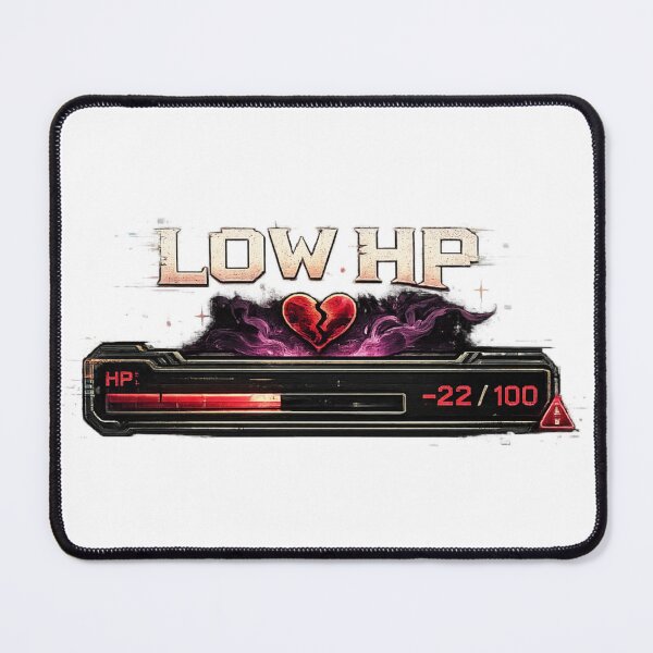 Item preview, Low HP Broken Heart Gamer designed and sold by neonvael.