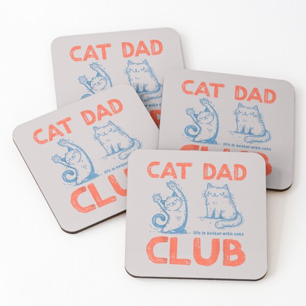 Item preview, Cat Club Life Better with Cats Dad Funny Fur Papa Daddy Men designed and sold by MabelWells.