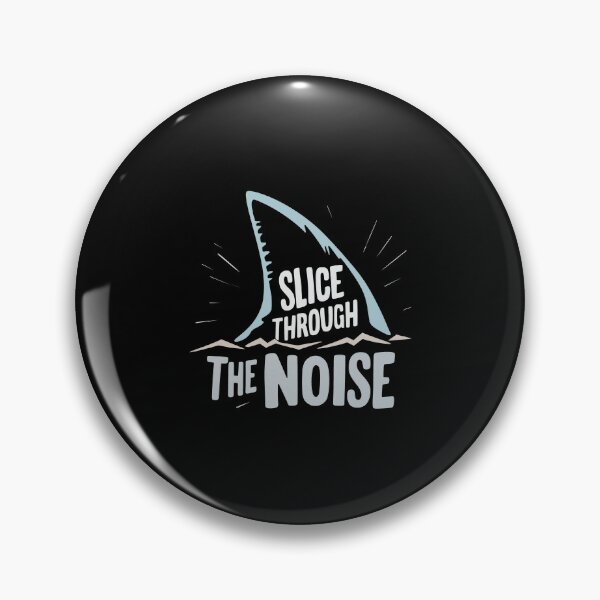 Item preview, Shark Fin Rising Through Ocean Waves Bold Motivation designed and sold by FWLKIT.