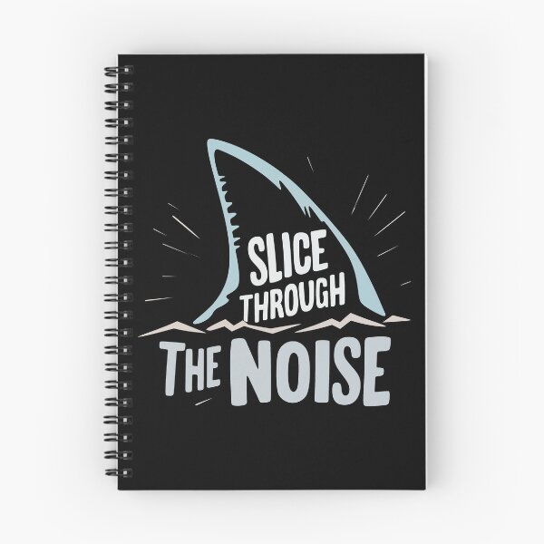Item preview, Shark Fin Rising Through Ocean Waves Bold Motivation designed and sold by FWLKIT.