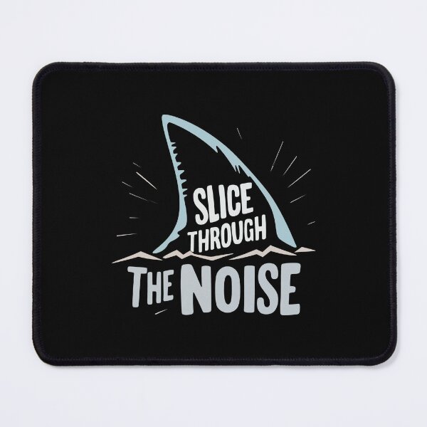 Item preview, Shark Fin Rising Through Ocean Waves Bold Motivation designed and sold by FWLKIT.