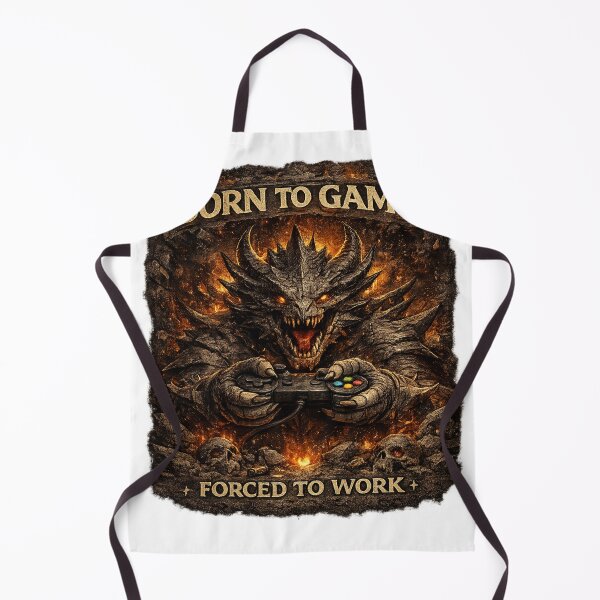 Item preview, Born To Game Forced To Work Dragon designed and sold by neonvael.