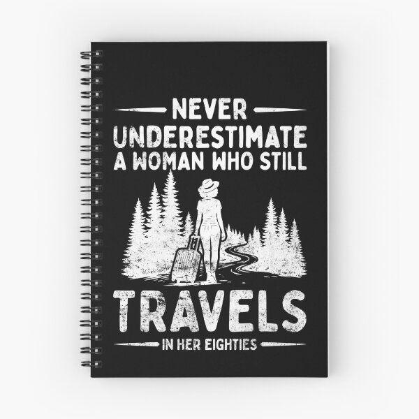 Item preview, Never Underestimate A Woman Who Still Travels In Her Eighties designed and sold by LounisArt.
