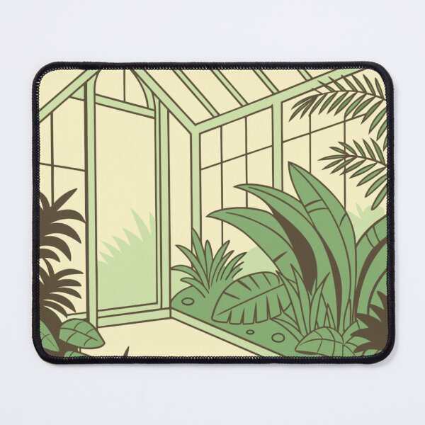 Item preview, peaceful greenhouse room filled with plants and sunlight designed and sold by Senglaopattern.
