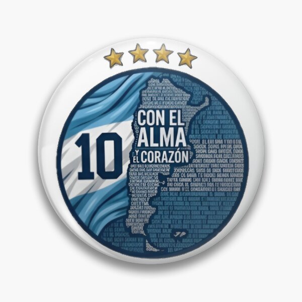 Item preview, Argentina Football Con El Alma Y El Corazón Number 10 | Messi Argentina Football Fan Art designed and sold by iamamiraj.
