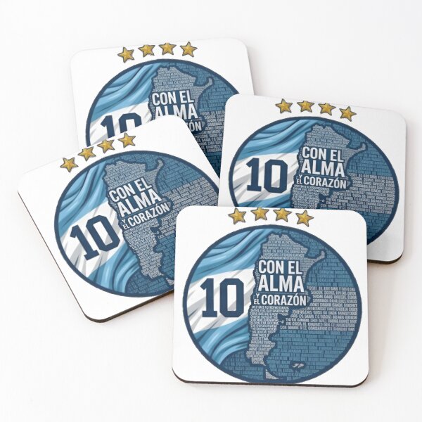 Item preview, Argentina Football Con El Alma Y El Corazón Number 10 | Messi Argentina Football Fan Art designed and sold by iamamiraj.