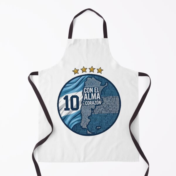 Item preview, Argentina Football Con El Alma Y El Corazón Number 10 | Messi Argentina Football Fan Art designed and sold by iamamiraj.