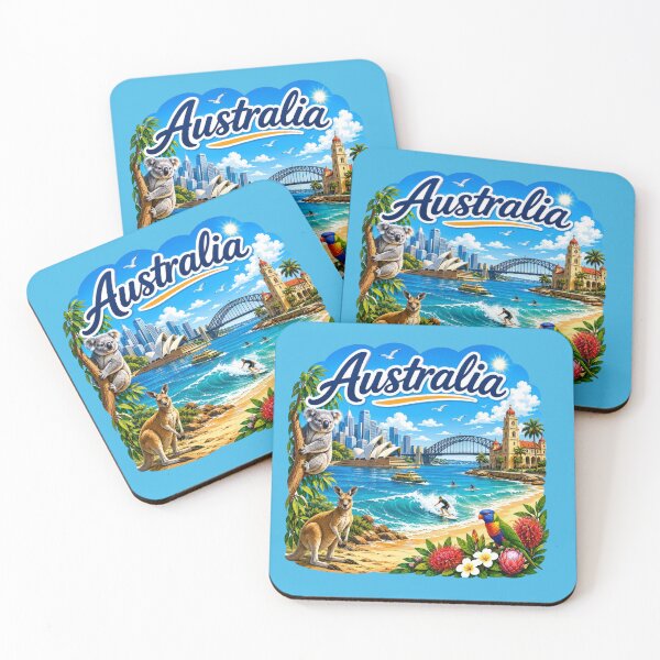 Item preview, Australia Coastal Adventure Landscape designed and sold by Myra365Art.