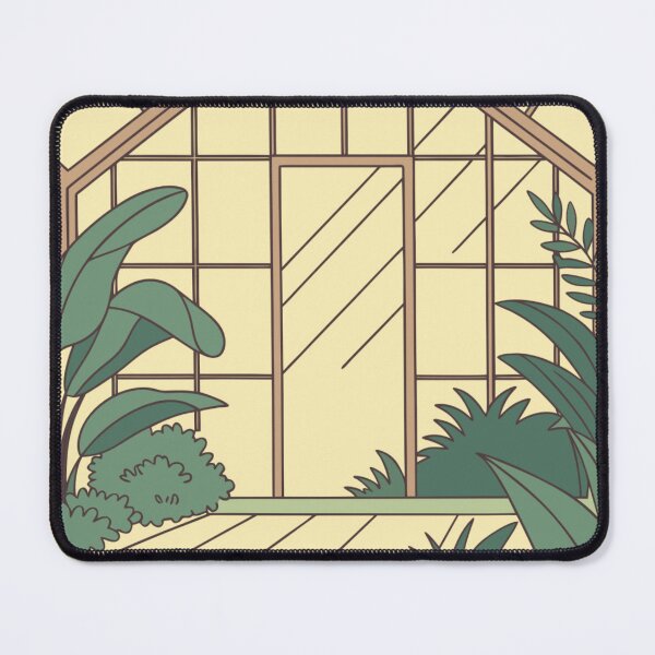 Item preview, peaceful greenhouse room filled with plants and sunlight designed and sold by Senglaopattern.