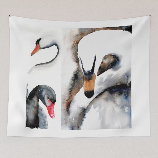 Item preview, Swan Double Brown Winter Beauty designed and sold by Tonigard.