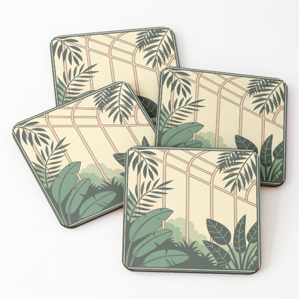 Item preview, peaceful greenhouse room filled with plants and sunlight designed and sold by Senglaopattern.