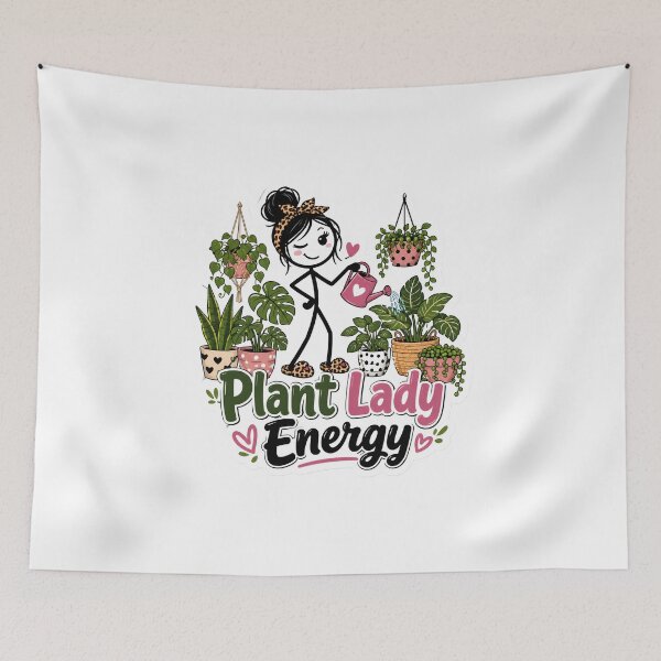 Item preview, Plant Lady Energy Stickman Fun designed and sold by StickyGuys.