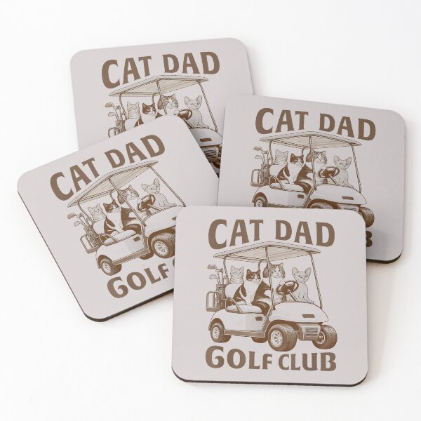 Item preview, Cat Dad Golf Club Golfing Golfer Cats Lover Father’s Day Men designed and sold by MabelWells.