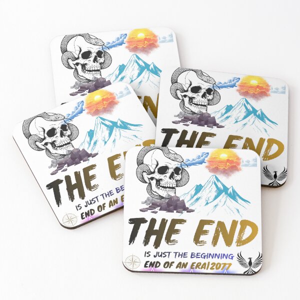 Item preview, The End Is Just The Beginning Skull Graphic designed and sold by GraphixByHub.